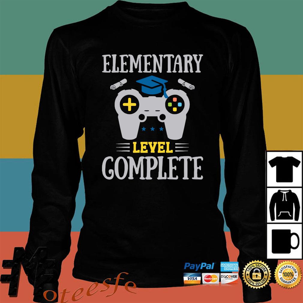 Elementary Level Complete Gamer Boy Graduation Shirt Hoodie Tank Top Sweater And Long Sleeve T Shirt