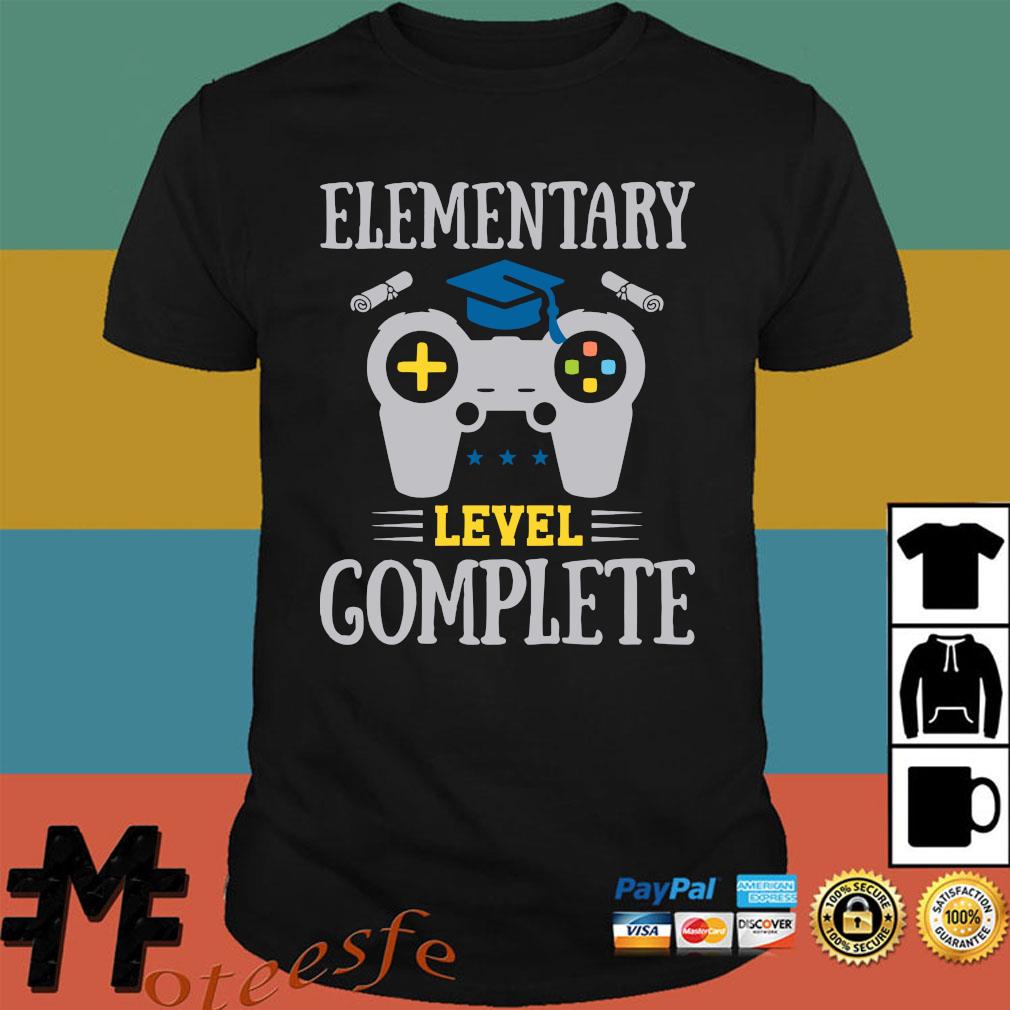 Elementary Level Complete Gamer Boy Graduation Shirt Hoodie Tank Top Sweater And Long Sleeve T Shirt