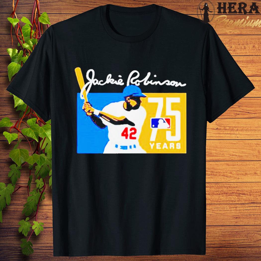 Official Jackie Robinson Los Angeles Baseball 75 Years Shirt