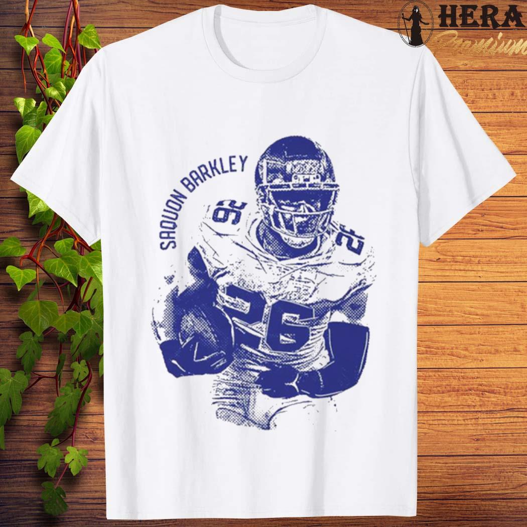 Official Saquon Barkley New York Vintage Mono Football Shirt