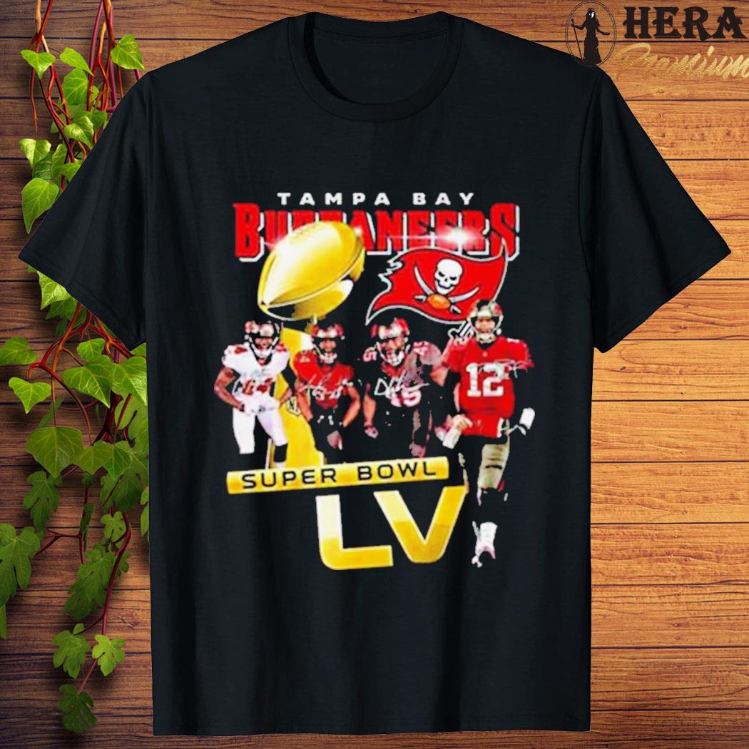 Official Tampa Bay Buccaneers Super Bowl Lvi Signatures T-shirt
